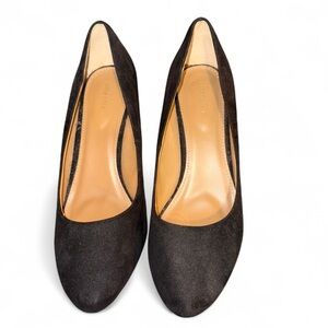 Attention Harley Wedge Pump Heels Black Microsuede Women’s Size 9 Wide Versatile